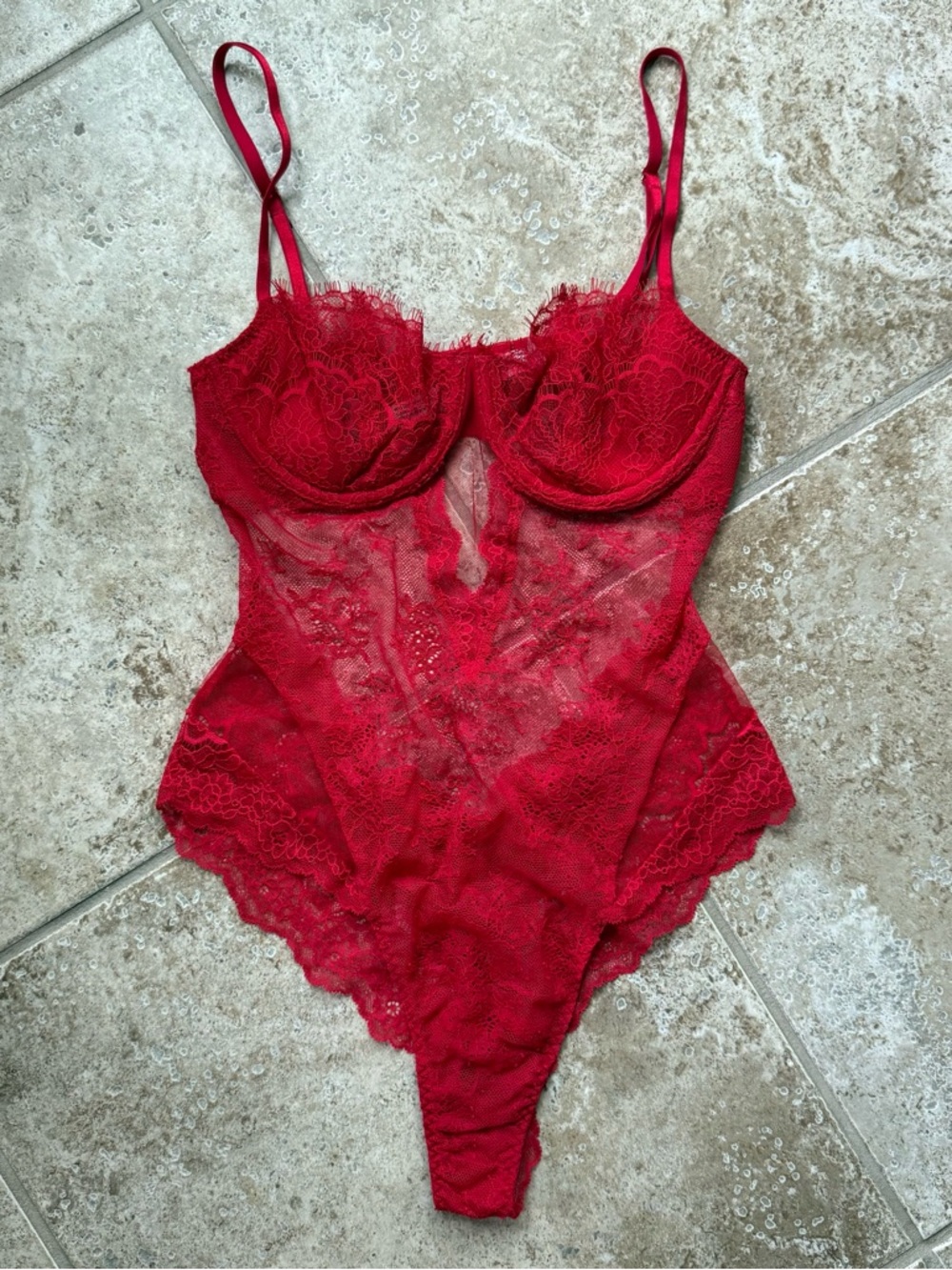 Victoria’s Secret Red Bodysuit Lingerie